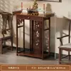 Nova Mesa de Oferendas Estilo Chinês, Mesa de Altar para o Deus da Riqueza, Mesa de Incenso, Mesa Minimalista Moderna Inspirada em Zen com Portas, Mesa de Incenso Multifuncional