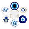 Posavasos de Cerámica Ojo de Diablo Creativo Transfronterizo con Soporte Antideslizante Aislamiento Térmico Posavasos de Corcho Se Puede Personalizar