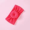 Joyería Más Vendida en Amazon Banda para el Cabello Europea y Americana Color Sólido Elástica de Nylon Banda para la Cabeza de Bebé Donut Banda para el Cabello de Comercio Exterior para Niños