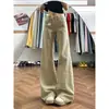 Calça Flare Cáqui para Mulheres 2026 Primavera/Verão Novo Estilo Caimento Solto Emagrecimento Caimento Fluido Comprimento Total Boca de Sino