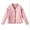 Moda Feminina Europeia e Americana Transfronteiriça AliExpress Mais Vendido Jaqueta Colorida com Estampa Rosa Costurada - Estoque de Longa Duração, Liste com Confiança