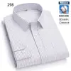 Camisa de rayas para hombre transfronteriza, algodón de alta calidad, fácil de planchar, atuendo profesional, ropa de trabajo formal, camisa interior para traje de negocios casual