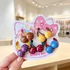 Laços de Cabelo Fofos Kt para Crianças, Faixas de Cabelo para Bebês Que Não Danificam o Cabelo, Cordas de Cabelo de Desenho Animado para Meninas, Anéis de Cabelo do Tamanho do Polegar, Argolas de Toalha Doces