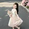 Conjunto de Falda para Niñas 2026 Verano Nuevo Estilo para Niños Medianos y Mayores Elegante Lindo Chaleco sin Mangas Falda con Bloques de Color Conjunto de Dos Piezas
