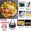 Caja de Regalo de Frutas y Flores del Festival de Mediados de Otoño Caja de Regalo Redonda Negra Paquete de Regalo Caja de Regalo para Cigarrillos Paquete de Materiales DIY