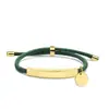Pulseira de Corda de Mão Colorida Transfronteiriça Europeia e Americana Material em Branco Ponto Acessórios Redondos Pequenos Gravação Presente Pulseira de Aço Inoxidável