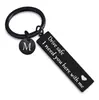 Venta Caliente Transfronteriza Negro Conducción Segura Familia Pareja Regalo de Vacaciones Llavero de Acero Inoxidable Regalo Creativo Personalizado