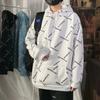 Sudadera con capucha de polar estilo Hong Kong para hombre, ropa de marca de moda de hip-hop para parejas, top holgado de moda coreana para hombre