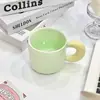Caneca de leite-fufu para dropshipping com tampa e colher, caneca de café de cerâmica fofa de alto valor para meninas, adequada para casais e uso no escritório