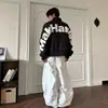 Jaqueta Bomber de Voo Bordada com Patch de Letra Estilo de Rua Americano 2026 Primavera Unissex Solta Casual Jaqueta Baseball com Zíper