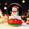 Bola de cristal de Natal produto novo transfronteiriço caixa de música, caixa de música criativa com neve brilhante Papai Noel, presente de feriado