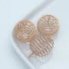 Chapado en oro Tema Navideño Simple Metal Hueco Bola de Resorte Accesorios para Joyería DIY Colgante Bola de Linterna Colgante Hecho a Mano