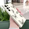 Estilo de Arte de Nicho Line Art de Boceto Mariposa Galaxia S25 Funda Protectora de Silicona S26 Funda para Teléfono de Alta Gama Venta al por Mayor
