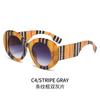 Fotografía callejera europea y americana con gafas de sol a color, gafas de sol transfronterizas de moda, gafas de carey retro