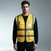 Coletes refletivos para canteiros de obras, projetos de construção chineses, roupas refletivas de segurança, impressão de logotipo personalizado, uniformes de trabalho