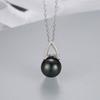 Millón Nuevo Estilo Coreano Simple Colgante de Plata S925 para Mujer Barra Caliente Mismo Estilo Set de Pendientes con Colgante de Perla Accesorios