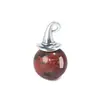 Cristal Natural Transfronterizo Sombrero de Mago Colgante de Bola Redonda Piedra Semipreciosa Ágata Perla Redonda de 14 mm Collar Joyería al por Mayor