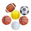 Linterna de papel de fútbol, béisbol, baloncesto, fútbol, tridimensional 3D, diseño de lugar para fiesta de cumpleaños infantil, fiesta festiva, Linterna