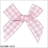 Rosa Blanco 8C06Nn-A0351 Cuatro Puntos 6 Pulgadas 5 Nudos de Hilo 42mmx39mm Cinta de Cuadros Juguete Regalo Mariposa