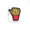 Parche Adhesivo Bordado a Máquina de Helado Hamburguesa Papas Fritas Ropa Pantalones Bolso Sombrero Decorativo Adhesivo de Tela Pegamento Trasero Planchado