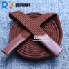 Al por mayor en stock 1.2cm Doble Capa Hueco Poliéster-Algodón Cintura Elástica Cordón Plano Colorido Sudadera Tejida Casual Cuerda para Sombrero