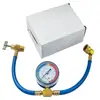 Kit de detección y recarga de refrigerante para aire acondicionado de automóvil R134A, herramienta de carga de refrigerante, juego de llenado de refrigerante