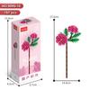 Bloques de Construcción Serie Flores Puzzle Lele Brothers Bloques de Construcción de Partículas Pequeñas Ensamblaje Rosa Simulación Compatible con un Modelo de Bloques de Construcción Alto