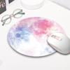 Mouse pad redondo de borracha de tamanho pequeno desenho animado fofo personalidade criativa atacado mouse pad mouse pad de borracha