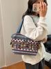 Bolso Tote de Borlas Estilo Étnico de Moda 2026 Nuevo Bolso de Hombro de Nicho Estilo Vacaciones Atracción Turística Bolso Versátil para Mujer