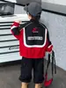 Chaqueta de Motociclista de Pana para Niños Primavera y Otoño Estilo Coreano Chaqueta Casual Elegante de Moda para Niños Pequeños Transfronterizo