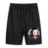 Anime Demon Slayer Ghost Blade estampado periférico Shorts casuales de moda talla europea para hombre holgados