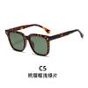 Gafas de sol de moda transfronteriza europea y americana, gafas de sol polarizadas de moda para mujer con montura grande, gafas de sol de placa para vacaciones de ocio al por mayor
