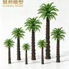Modelo de coqueiro simulado para diorama arquitetônico, micro paisagem, cena de filme de animação, cenário de praia com árvores tropicais