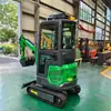 Venta directa de fábrica de 18 modelos de miniexcavadoras, excavadoras de orugas para uso doméstico, miniexcavadoras multifuncionales para trabajos de construcción