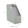 Caixa de Armazenamento de Papel Kraft Organizador de Mesa Suporte para Livros Caixa Prateleira de Arquivos Rack de Armazenamento Caixa de Arquivo