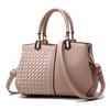 Bolsa Feminina Novo Modelo 2026 Estilo Coreano Moda Bolsa de Mão para Mulheres de Meia-Idade, Grande Capacidade, Color-Blocking, Tecelagem com Fio Bordado, Ombro Único Transversal