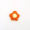 Flor de pompones en stock lana tejida a crochet flor pequeña accesorios para pasador de pelo DIY pasador de pelo de ropa tejida a crochet broche accesorios