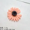 Acessórios de Resina Cor Sólida Fofa Flor Aberta Grande Chaveiro Criativo DIY Capa de Celular Adesivos Atacado