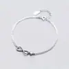 Pulseira Brilhante em Forma de Coração Oito para Mulheres, Estilo Coreano, Fresca e Doce, Simples e Elegante, Design de Nicho, Novo Modelo 2026