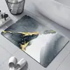 Alfombrilla de Piso de Barro Diatomeo Suave Mármol, Alfombrilla Absorbente, Alfombrilla Antideslizante para Baño, Alfombrilla para Piso de Baño, Alfombra de Baño de Secado Rápido