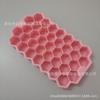 Forma de Gelo de Silicone em Favo de Mel Empilhável 37 Cubos Caixa de Gelo Criativa Grande Capacidade Gelo de Silicone em Favo de Mel com Tampa