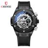 Relógio masculino cool multifuncional Chenxi rebite geométrico fase da lua cronometragem luminoso comércio exterior transfronteiriço live relógio de quartzo