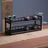 Estante de Almacenamiento para Juego de Té de 5 Piezas, Estante de Exhibición de Escritorio, Mesa de Té Pequeña, Gabinete de Té, Mesa de Té, Estante de Té, Portahojas de Té y Tazas de Té