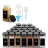 Conjunto de Garrafas de Vidro para Temperos 40oz Transfronteiriço, Pote de Vidro Selado para Temperos Doméstico de Cozinha, Frasco Borrifador com Tampa