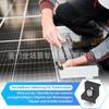 Soporte Fotovoltaico de Venta Caliente Transfronterizo Negro Universal Prensa Lateral de 30/35 Juego de 12 Piezas Componentes de Prensa Lateral Bloque de Prensa Abrazadera Bloque Deslizante