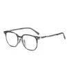 Nuevas Gafas Poligonales Texturizadas Ultraligeras de Moda 51 Estilo Japonés y Coreano para Mujer Look Adelgazante Personalizado Gafas Planas Y6611 Mayoreo