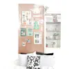 Tablero de Fondo para Pared de Fotos Tablero de Corcho Pegatinas de Fieltro para Pared Tablero de Fieltro Pared de Exhibición Decoración de Pared Tablero de Pared Creativo Tablero de Mensajes Colgante