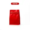 Bolsa de café con base y válvula, Bolsa sellada para granos de café, Empaque de nueces, Bolsa de sellado de ocho lados, Bolsa con cierre hermético para té de flores