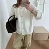 Cárdigan de Punto Bordado de Cuello Redondo Color Caramelo Estilo Casual para Mujer, Nuevo Abrigo Suéter Adelgazante de Gama Alta Otoño/Invierno 2026