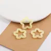 Cor Gelatinosa Recorte Estrela de Cinco Pontas Cor Transparente Furo para Pendurar Flor de Ameixa Estrela Chaveiro DIY Materiais de Decoração de Mão Acessórios